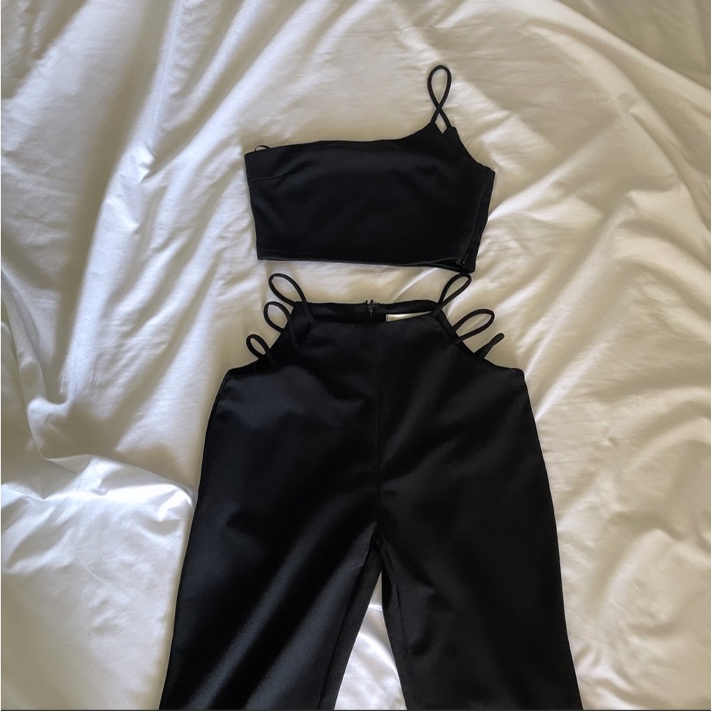black matching set